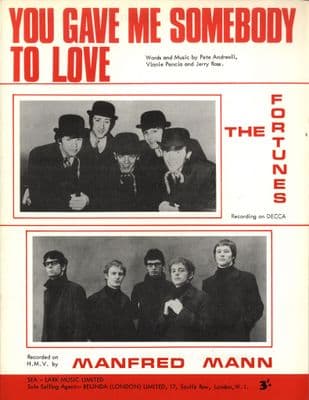 Manfred Mann - The Fortunes - You Gave Me Somebody To Love - Mint