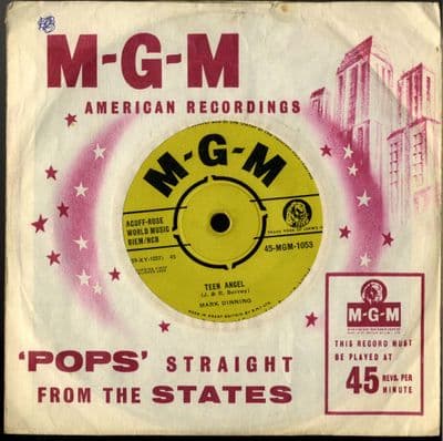 Mark Dining - Teen Angel/Bye Now Baby (1053)