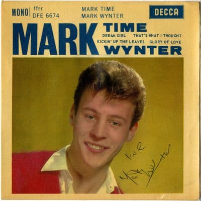 Mark Wynter - Mark Time - Dream Girl (DFE 6674) Autographed