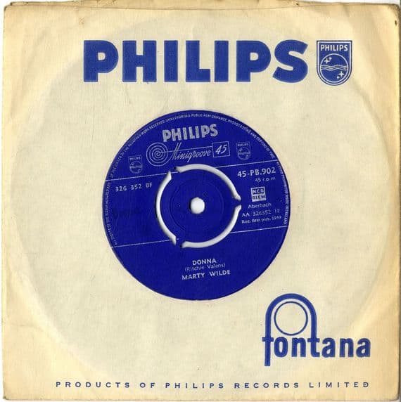 Marty Wilde - Donna/Love-A Love-A Love-A (PB 902) Ex