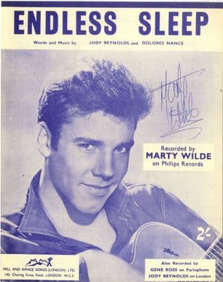 Marty Wilde - Endless Sleep - Mint - Autographed