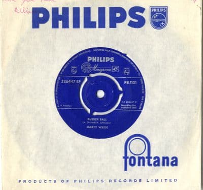 Marty Wilde - Rubber Ball/Like Makin' Love (PB 1101)