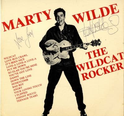 Marty Wilde - The Wildcat Rocker (Jan 33-8007) Autographed - M-