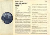 Marty Wilde - Wilde About Marty (SFL 13147) Autographed - M-