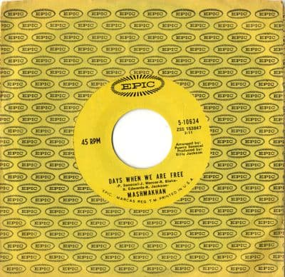 Mashmakhan - As The Years Go By/Days When We Are Free (5-10634) M-