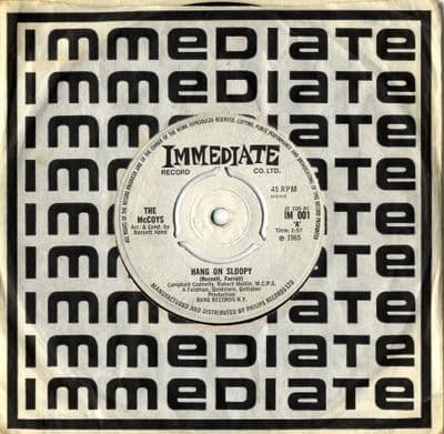 McCoys,The - Hang On Sloopy/I Can't Explain It (IM 001) Ex