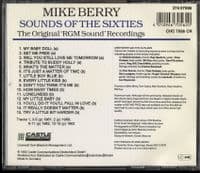 Mike Berry - Sounds Of The 60's - Castle CD