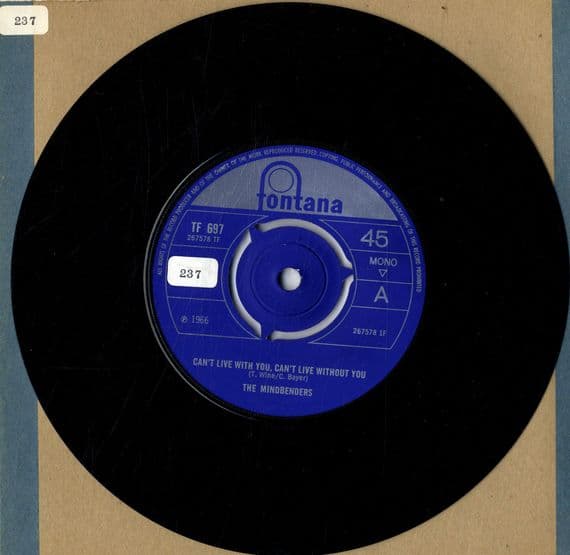 Mindbenders,The - Can't Live With You, Can't Live Without You/One Fine Day (TF 697) M-