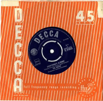 Mojos,The - Everything's Alright/Give Your Lovin' To Me  (F 11853) M-