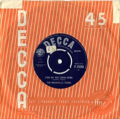 Nashville Teens,The - Find My Way Back Home/Devil-In-Law (F 12089)