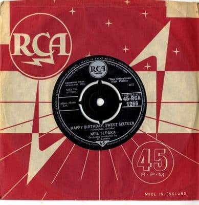 Neil Sedaka - Happy Birthday Sweet Sixteen/Don't Lead Me On (1266)