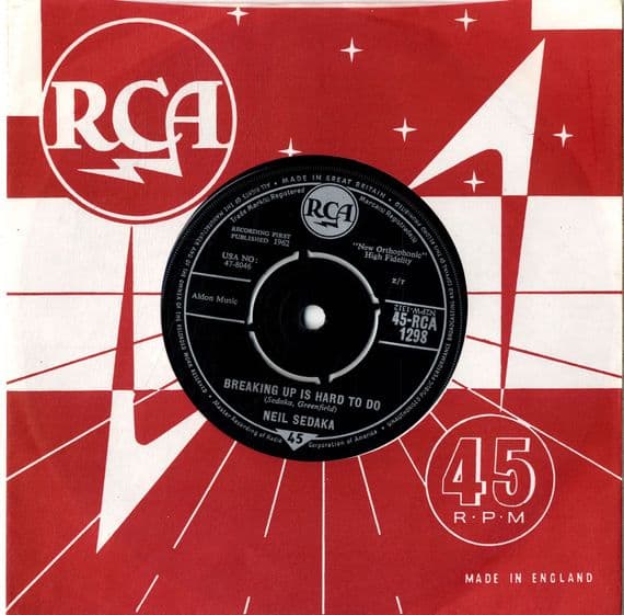 Neil Sedake - Breaking Up Is Hard To Do/As Long As I Live (1298) M-