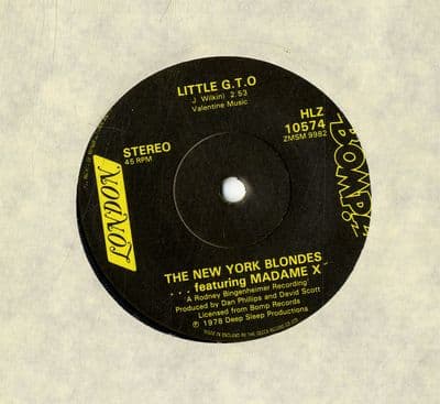 New York Blondes featuring Madame X - Little G.T.O. (HLZ 10574) M-