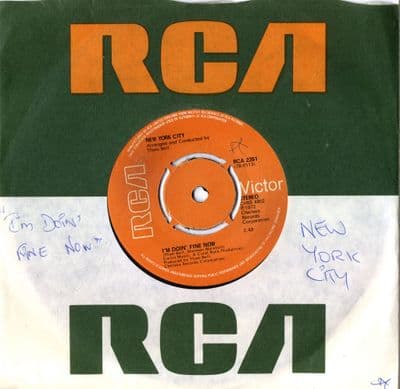 New York City - I'm Doin' Fine Now/Ain't It So (2351) M-