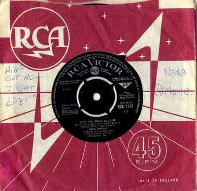 Nina Simone - Ain't Got No - I Got Life/Do What You Gotta Do (1743) Ex