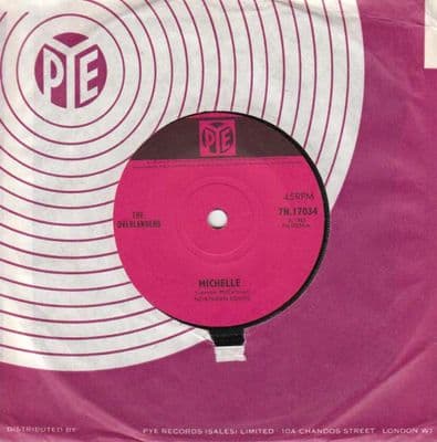 Overlanders,The - Michelle/Cradle Of Love  (17034) M- Solid Centre