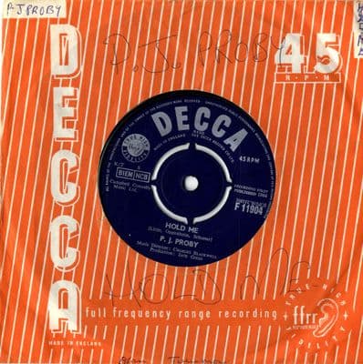 P.J. Proby - Hold Me/The Tip Of My Fingers (F 11904) Ex