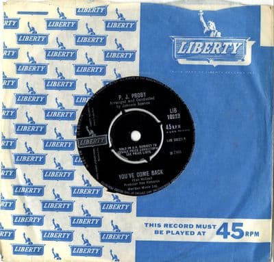 P.J. Proby - You've Come Back/It Ain't Necessarily So (10223) M-
