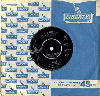 P.J.Proby - Maria/She Cried (10218) M-