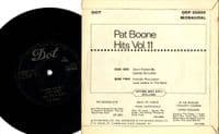 Pat Boone - Hits Vol. 2 - Speedy Gonzales (DEP 20005) Ex