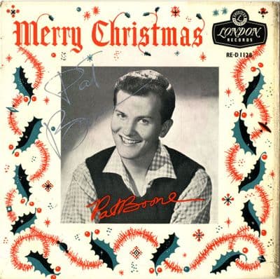Pat Boone - Merry Christmas (RE-D 1128) - Autographed