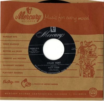 Patti Page - Steam Heat/Lonely Days (70380) Ex