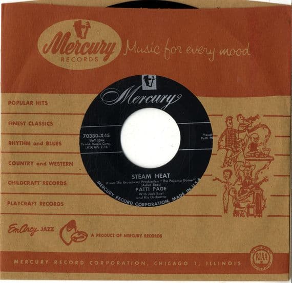Patti Page - Steam Heat/Lonely Days (70380) Ex