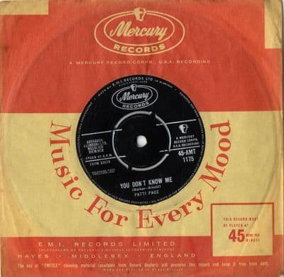 Patti Page - You Don't Know Me/Most People Get Married (AMT 1175) Ex