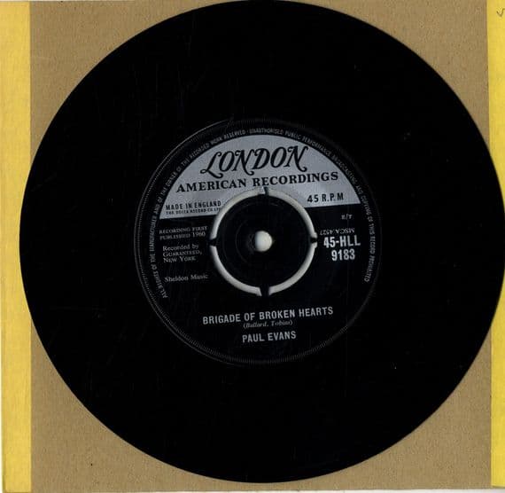 Paul Evans - Brigade Of Broken Hearts/Twins (HLL 9183)