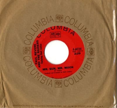 Paul Revere and The Raiders - Mr. Sun, Mr Moon/Without You  (44744) Ex
