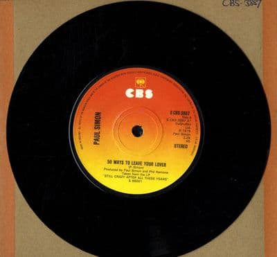 Paul Simon - 50 Ways To Leave Your Lover/Some Folks Lives Roll East (3887) M