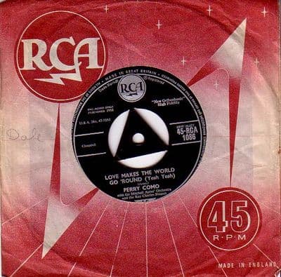 Perry Como - Love Makes The World Go Round/Mandolins In The Moonlight (1086) M-