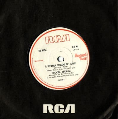 Procol Harum - A Whiter Shade Of Pale (LB 6) Record Year Promo - M-