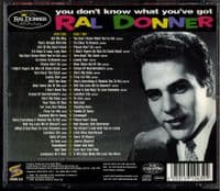 Ral Donner - You Don't Know What You've Got - 2 x CD Set