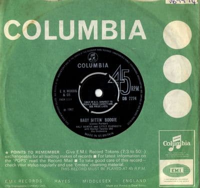Ralph Bendix and Little Elizabeth - Baby Sittin' Boogie/Sag Mir Deine Sorgen (DB 7774) M-