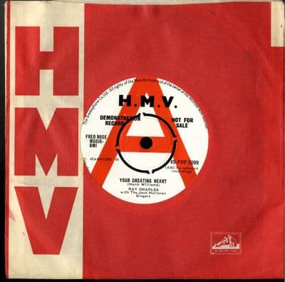 Ray Charles - Your Cheating Heart/You Are My Sunshine (Pop 1099) DEMO - M-