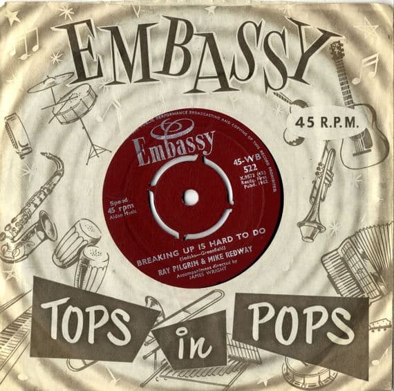 Ray Pilgrim & Mike Redway - Breaking Up Is Hard To Do/Sealed With A Kiss (WB 522)