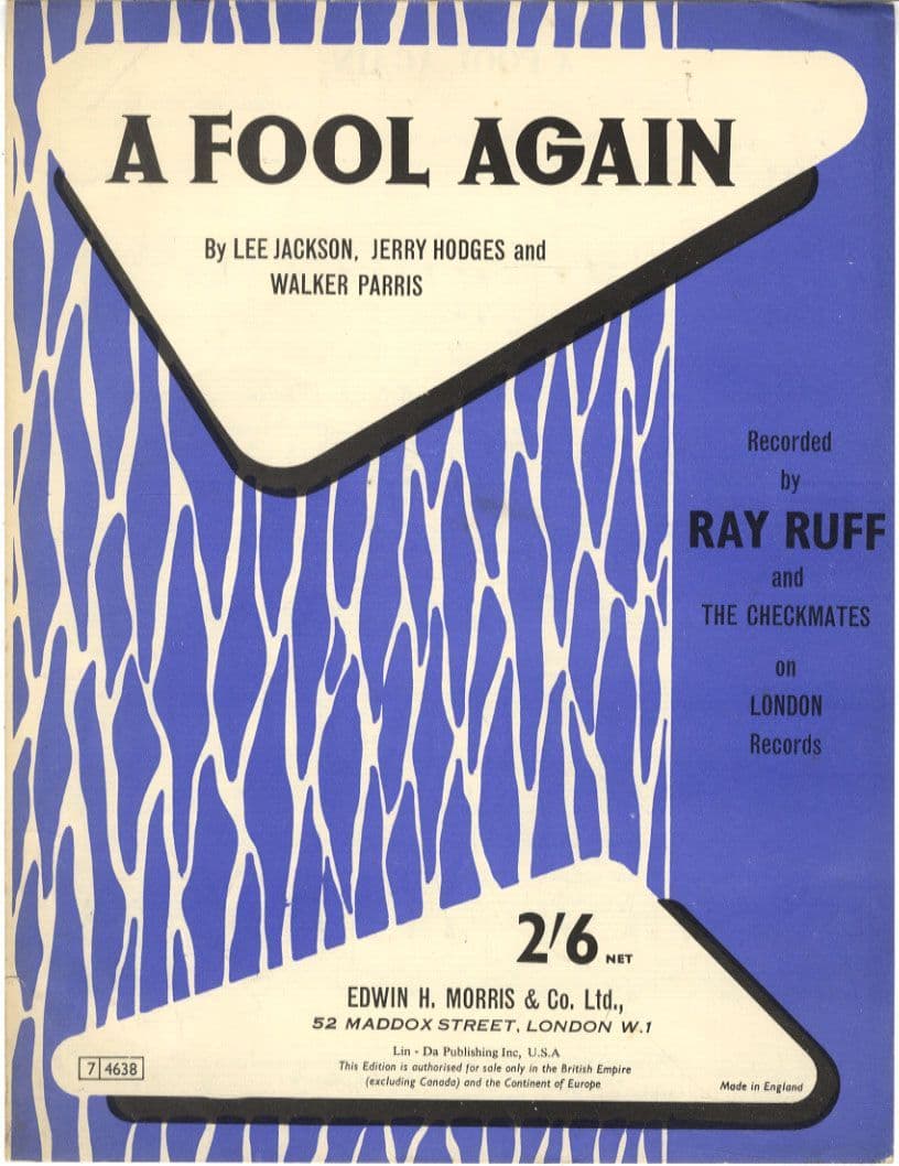 Ray Ruff and The Checkmates - A Fool Again