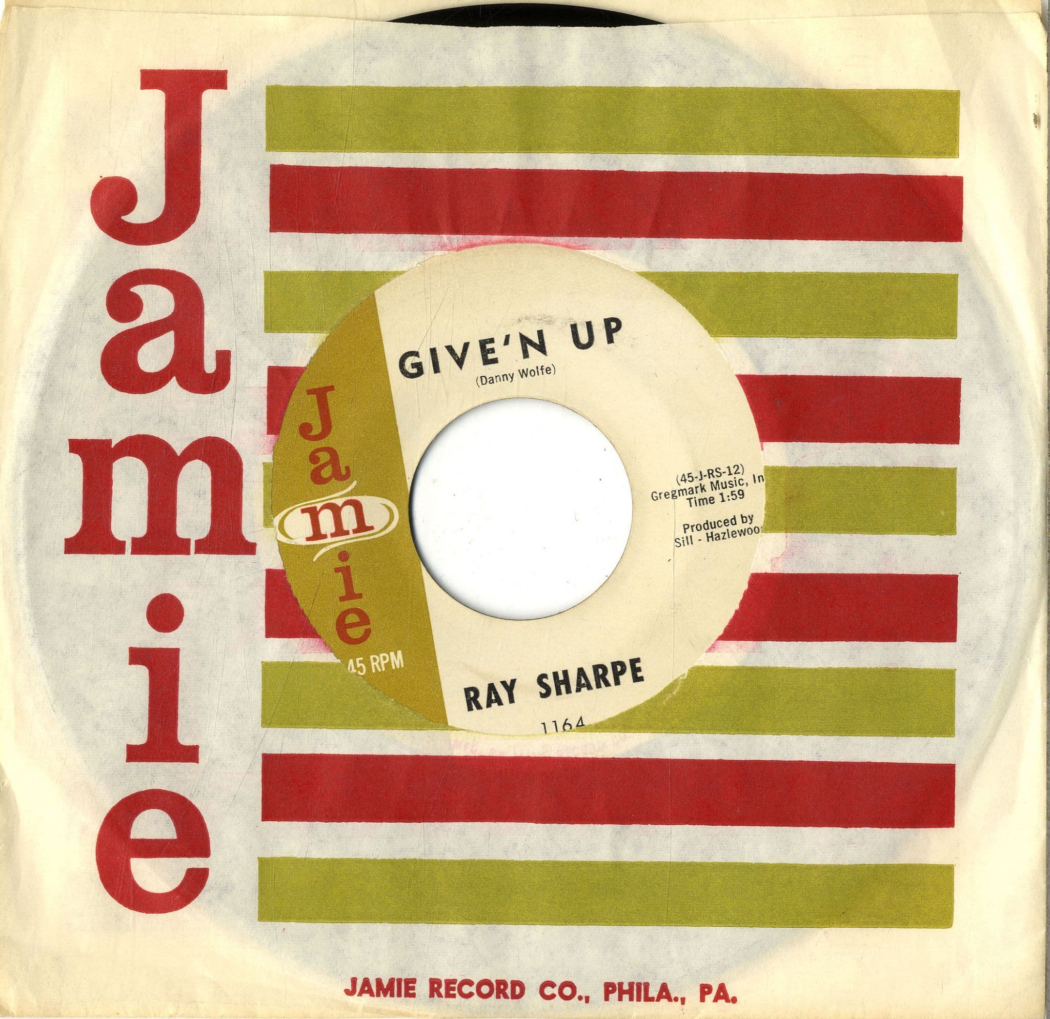 Ray Sharp Ray Sharpe - Give n Up/Kewpie Doll 1164 Ex