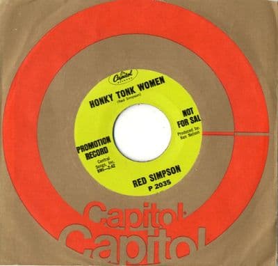 Red Simpson - Honky Tonk Women/He Reminds Me A Whole Lot Of Me (57637) Promo