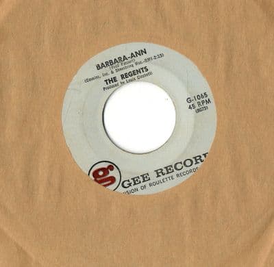 Regents,The - Barbara-Ann/I'm So Lonely (G-1065)