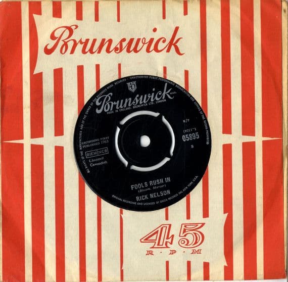 Rick Nelson - Fools Rush In/Down Home (05895) Ex