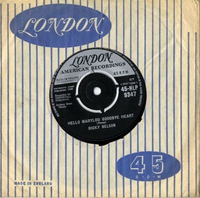 Ricky Nelson - Hello Mary Lou,Goodbye Heart/Travelin' Man (HLP 9347)