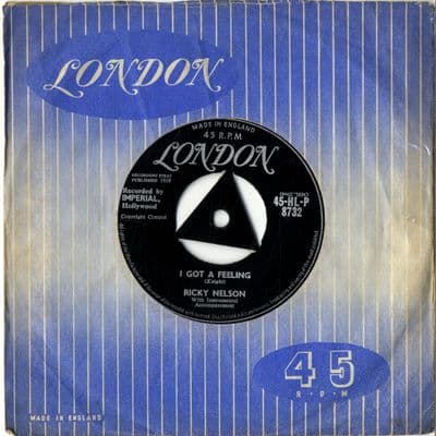 Ricky Nelson - I Got A Feeling/Someday (HL-P 8732)