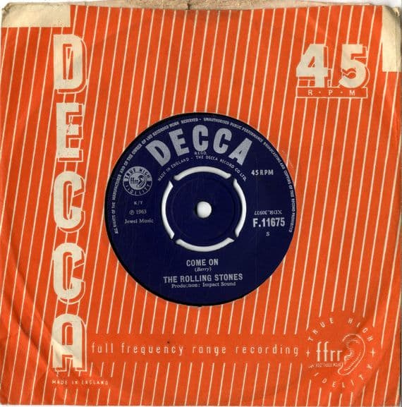 Rolling Stones,The - Come On/I Want To Be Loved (F 11675) Rare 1st Single