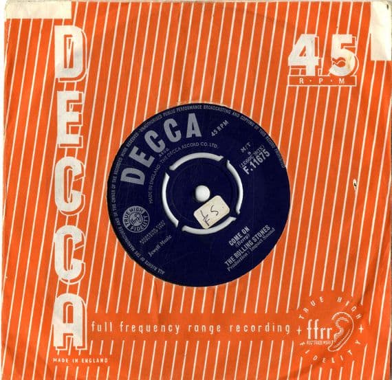 Rolling Stones,The - Come On/I Want To Be Loved (F 11675) Rare 1st Single