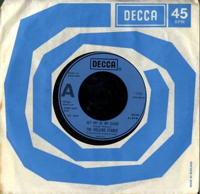 Rolling Stones,The - Get Off Of My Cloud/The Singer Not The Song  (F 11845)