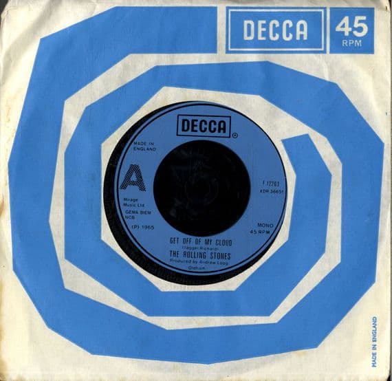 Rolling Stones,The - Get Off Of My Cloud/The Singer Not The Song  (F 11845)