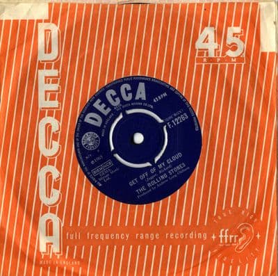 Rolling Stones,The - Get Off Of My Cloud/The Singer Not The Song (F 12263 ) Ex
