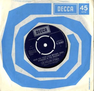 Rolling Stones,The - Have You Seen Your Mother Baby.Standing In The Shadows/Who's Driving  (F 12497)